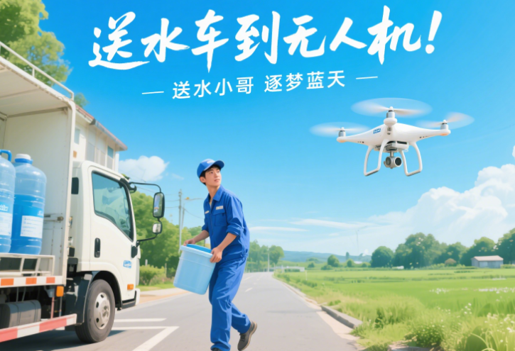 從送水車到無(wú)人機(jī)：一位送水小哥的藍(lán)天追夢(mèng)記